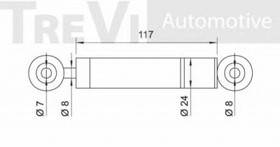 TREVI AUTOMOTIVE ta1495 -  Амортизатор, поликлиновой ремень